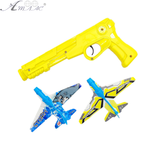 Игрушка Пистолет с запуском самолетов 21 см 77177 Игрушка Пистолет с запуском самолетов 21 см 77177