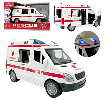 Іграшка Машинка Швидка Допомога інерційна + звук  WY590E
