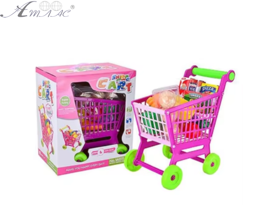 Іграшка Пластикова Візок із супермаркета з овочами W011 Іграшка Пластикова Візок із супермаркета з овочами W011