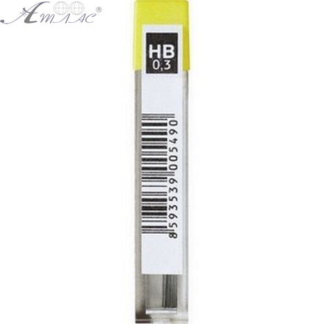 Грифель для механічних олівців "K-I-N" 0,3 мм 4132/НB