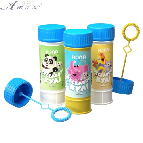 Мыльные Пузыри в пластиковой баночке емкостью 60мл 40093 Мыльные Пузыри в пластиковой баночке емкостью 60мл 40093