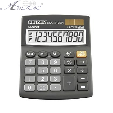 Калькулятор Citizen SDC-810 NR наст. 10разр, 125*100мм Калькулятор Citizen SDC-810 NR наст. 10разр, 125*100мм