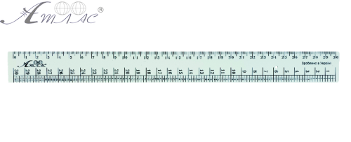 Линейка 30 см Закройщика снежно-белая в упаковке AS-0609 фото 3 Линейка 30 см Закройщика снежно-белая в упаковке AS-0609 фото 3
