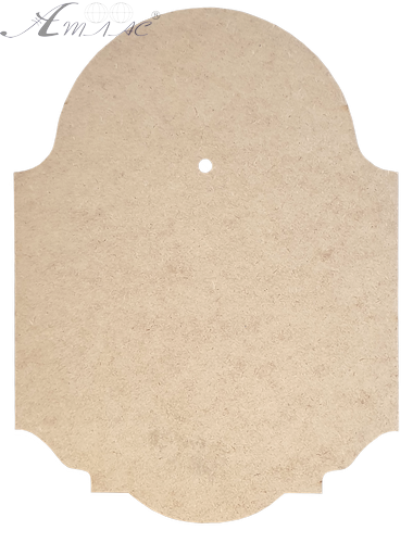 Основа для часов из МДФ № 9 Фигурная с циферблатом сверху 25 x 33 см AS-6509, М-2009 Основа для часов из МДФ № 9 Фигурная с циферблатом сверху 25 x 33 см AS-6509, М-2009