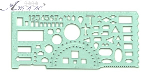 Линейка трафарет Офицерская 20 см 105725 Линейка трафарет Офицерская 20 см 105725