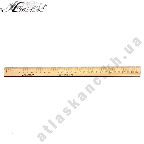 Линейка Деревянная 30 см напечатанная, только опт от 100 шт AS-0663, К-4058 Линейка Деревянная 30 см напечатанная, только опт от 100 шт AS-0663, К-4058