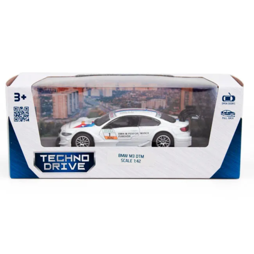 Машинка Techno Drive BMW M3 DTM белая 250256 фото 3 Машинка Techno Drive BMW M3 DTM белая 250256 фото 3