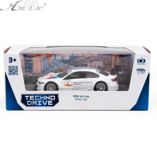 Машинка Techno Drive BMW M3 DTM біла 250256 фото 3 Машинка Techno Drive BMW M3 DTM біла 250256 фото 3