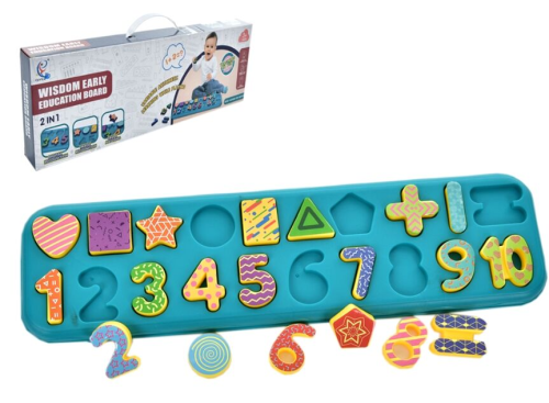 Игрушка Доска учебная с цифрами и фигурками 39х11см 02585 Игрушка Доска учебная с цифрами и фигурками 39х11см 02585