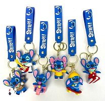 Брелок Стич Микс 6,5 см резина  14970