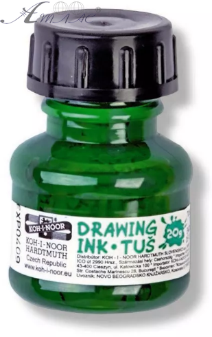 Туш K-I-N зелена 20 мл 1417008, 141726 Туш K-I-N зелена 20 мл 1417008, 141726