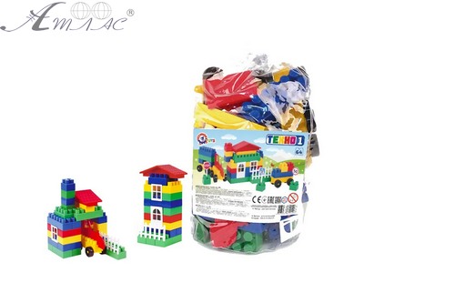 Игрушка Пластиковая Конструктор Техно 64 детали 0496 Игрушка Пластиковая Конструктор Техно 64 детали 0496