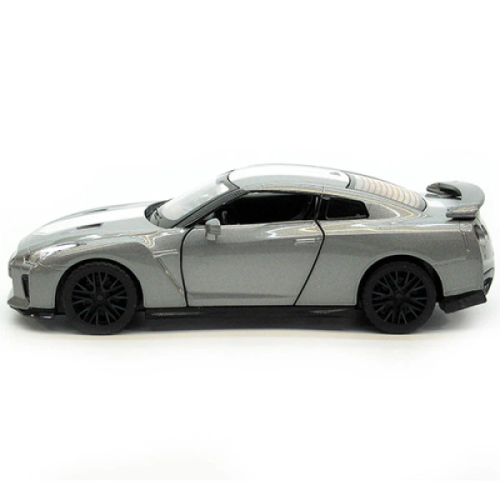Машинка Автопром Nissan GT-R R35 Серая металл свет звук 13см 68469 фото 2 Машинка Автопром Nissan GT-R R35 Серая металл свет звук 13см 68469 фото 2