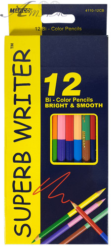 Карандаши цветные двухсторонние Marco Superb Writer 24 цвета 12 шт 4110-12СВ Карандаши цветные двухсторонние Marco Superb Writer 24 цвета 12 шт 4110-12СВ