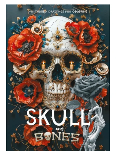 Раскраска Интегральная ASH Skull А 4  8 листов  24172