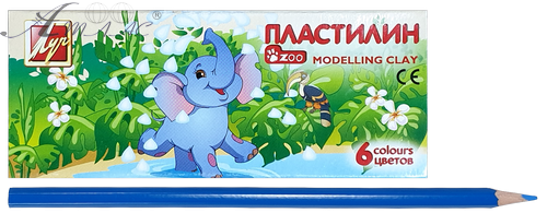 Пластилин Луч Зоо Мини 6 цветов 81 гр 19С1271-08 Пластилин Луч Зоо Мини 6 цветов 81 гр 19С1271-08
