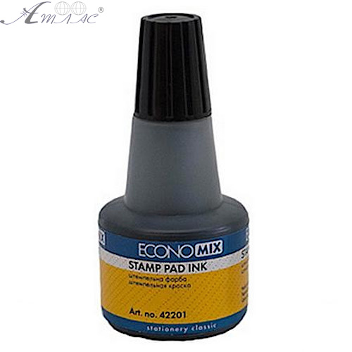 Фарба штемпельна Economix чорна 42201-01 Фарба штемпельна Economix чорна 42201-01