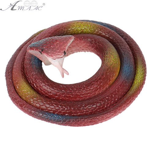 Іграшка силіконова антистрес Змія Кобра Світло - Коричнева у плямах 65 см  02059