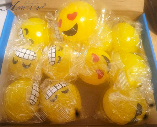 Игрушка Прикол Лизун Антистресс Смайл 5 см 9658 Игрушка Прикол Лизун Антистресс Смайл 5 см 9658