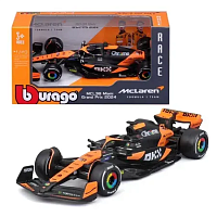 Машинка Bburago F1 McLaren MCL38 гоночный болид 13см  18-38214