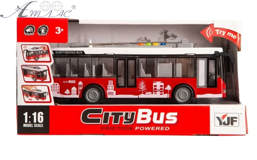 Іграшка Машинка City Bus Тролейбус світло звук двері 28 см А1119-8 фото 2 Іграшка Машинка City Bus Тролейбус світло звук двері 28 см А1119-8 фото 2