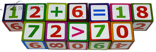 Кубики с Цифрами 12 шт AS-0267, Т-1020м Кубики с Цифрами 12 шт AS-0267, Т-1020м