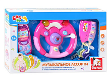 Іграшка Музичне асорті Руль, брелок, телефон S + S  EC80348R