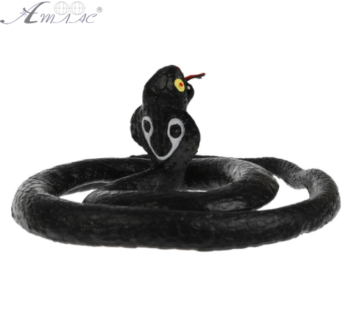 Іграшка силіконова антистрес Змія Кобра чорна 08641 фото 2 Іграшка силіконова антистрес Змія Кобра чорна 08641 фото 2