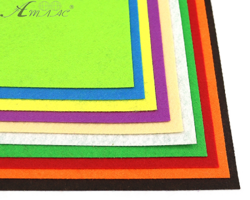 Фетр листовий набір 10 листів 10 кольорів 20 х 30 см х 1,2 мм HQ170-MIX2 Фетр листовий набір 10 листів 10 кольорів 20 х 30 см х 1,2 мм HQ170-MIX2