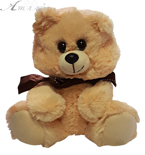 Игрушка Мягкая Мишка с бантом персиковый 23 см В237/0 Игрушка Мягкая Мишка с бантом персиковый 23 см В237/0