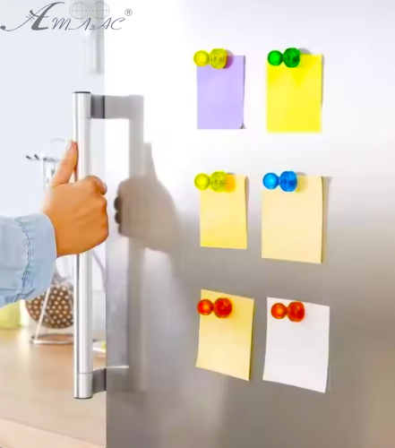 Магнит неодимимовый Пешка для доски Набор 8шт 16х11мм прозрачные  02733 фото 3