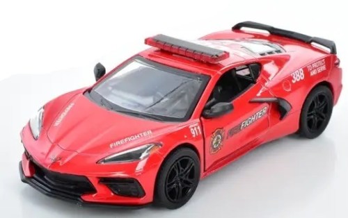 Машинка Kinsmart Chevrolet Corvette пожарная 2021 год  KT5432WR