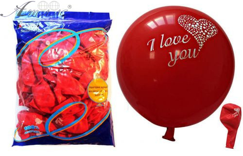 Кульки повітряні 30 см "I Love You" 992121
