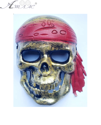 Игрушка Маска Черепа в красной повязке на резинке 7140 Игрушка Маска Черепа в красной повязке на резинке 7140