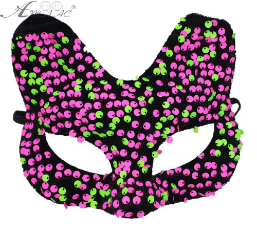 Игрушка Маска Кота цветная яркая с паетками 11326 Игрушка Маска Кота цветная яркая с паетками 11326