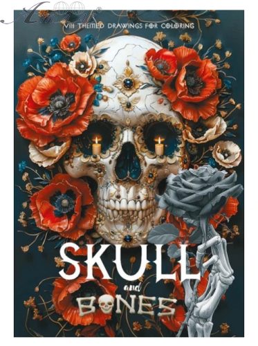 Розмальовка Інтегральна ASH Skull А 4 8 аркушів 24172 Розмальовка Інтегральна ASH Skull А 4 8 аркушів 24172