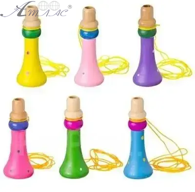 Іграшка Дудочка музична дерев'яна в кульці 12см D1035 Іграшка Дудочка музична дерев'яна в кульці 12см D1035