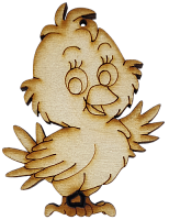 Фигурка фанерная - Петушок цыпленок 5 х 7 см AS-4698, В-0177