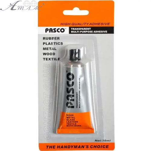 Клей Універсальний Pasco 30 мл туба сохне Добу! на блістері  09462