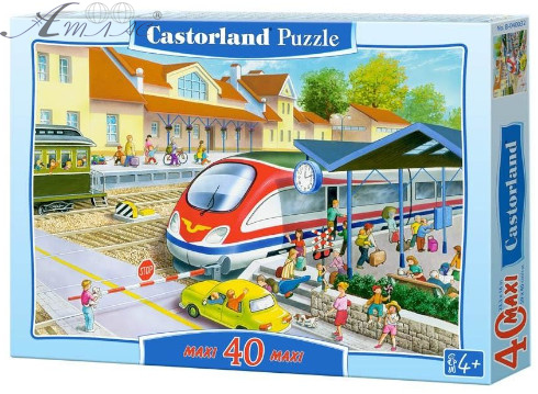 Іграшка Пазл 40 Maxi, 59 х 40 см Castorland Вокзал B-040032 Іграшка Пазл 40 Maxi, 59 х 40 см Castorland Вокзал B-040032