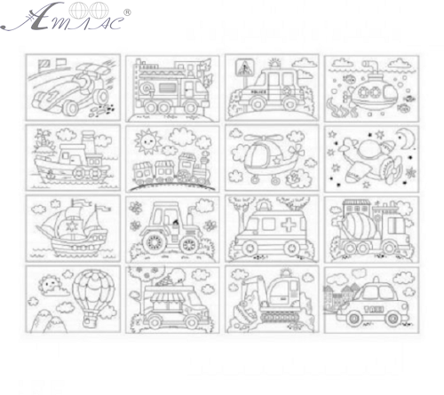 Розмальовка ASH Транспорт А 5 8 аркушів 23339 фото 2 Розмальовка ASH Транспорт А 5 8 аркушів 23339 фото 2