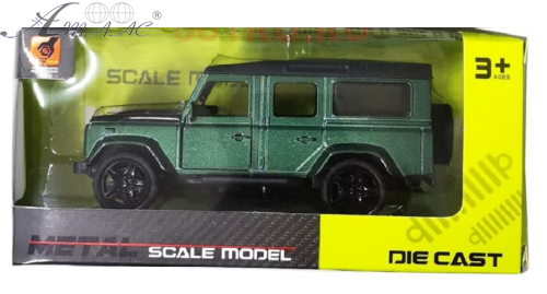 Машинка Die Cast Land Rover Defender 12 см метал 36101А Машинка Die Cast Land Rover Defender 12 см метал 36101А