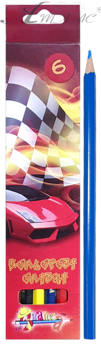 Олівці кольорові 6 кольорів Незнайка 081900 фото 2