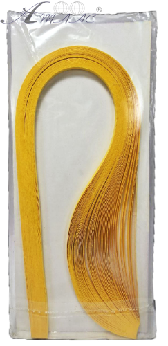 Папір для Квілінгу Жовтий насичений 5мм 50смуг 42см 00960 Папір для Квілінгу Жовтий насичений 5мм 50смуг 42см 00960