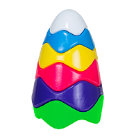 Игрушка Пирамида пластиковая 11 х 20 см волна Bamsic № 3 1806