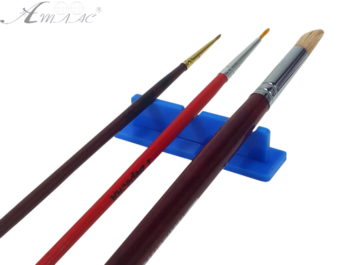 Підставка під три пензлика, Синий пластик AS-0056 фото 2 Підставка під три пензлика, Синий пластик AS-0056 фото 2