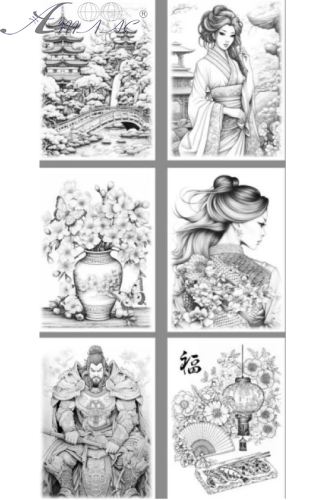 Розмальовка Інтегральна ASH Japan А 4 8 аркушів 24143 фото 2 Розмальовка Інтегральна ASH Japan А 4 8 аркушів 24143 фото 2