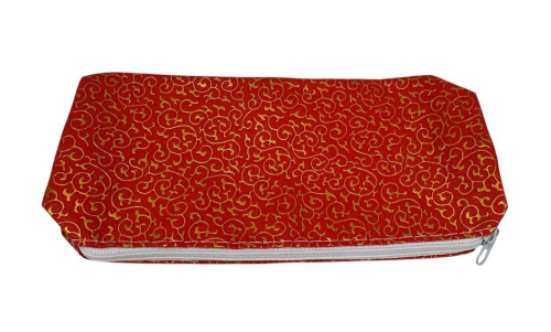 Пенал школьный с узором на 1 отделение Микс цветов  01574