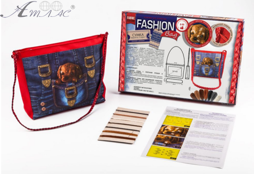 Набір для творчості Вишивка сумки ниткою муліне Fashion Bag FBG-01-04 фото 2 Набір для творчості Вишивка сумки ниткою муліне Fashion Bag FBG-01-04 фото 2