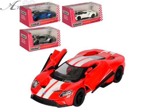 Машинка Kinsmart Ford GT 2017 с полосками KT5391FW Машинка Kinsmart Ford GT 2017 с полосками KT5391FW